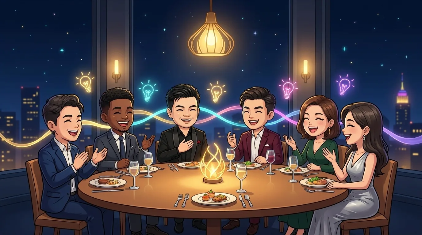 ภาพคืนวันเสาร์ — ร่วมโต๊ะกลม แบ่งปันไอเดีย